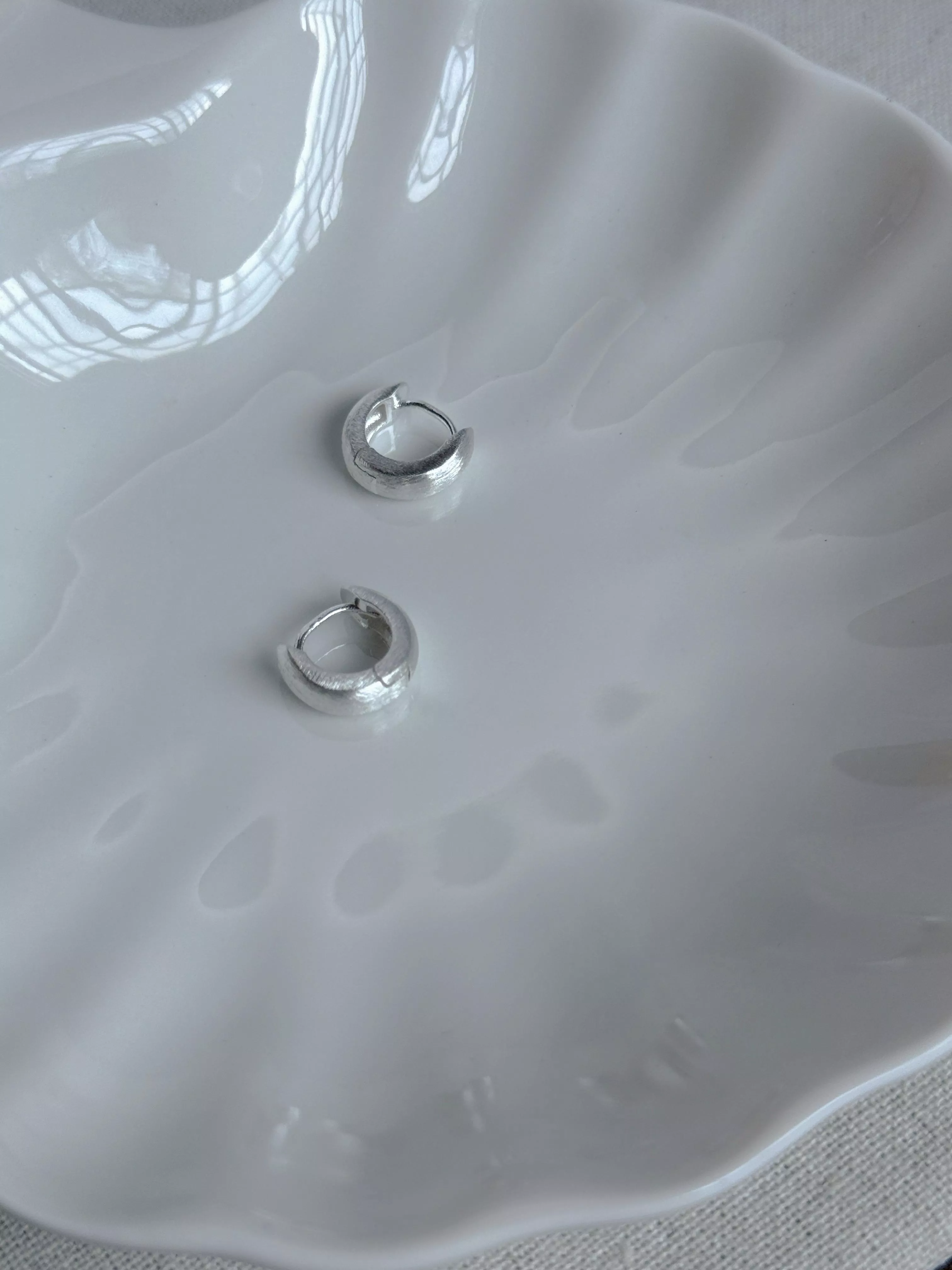 淨光純銀耳圈