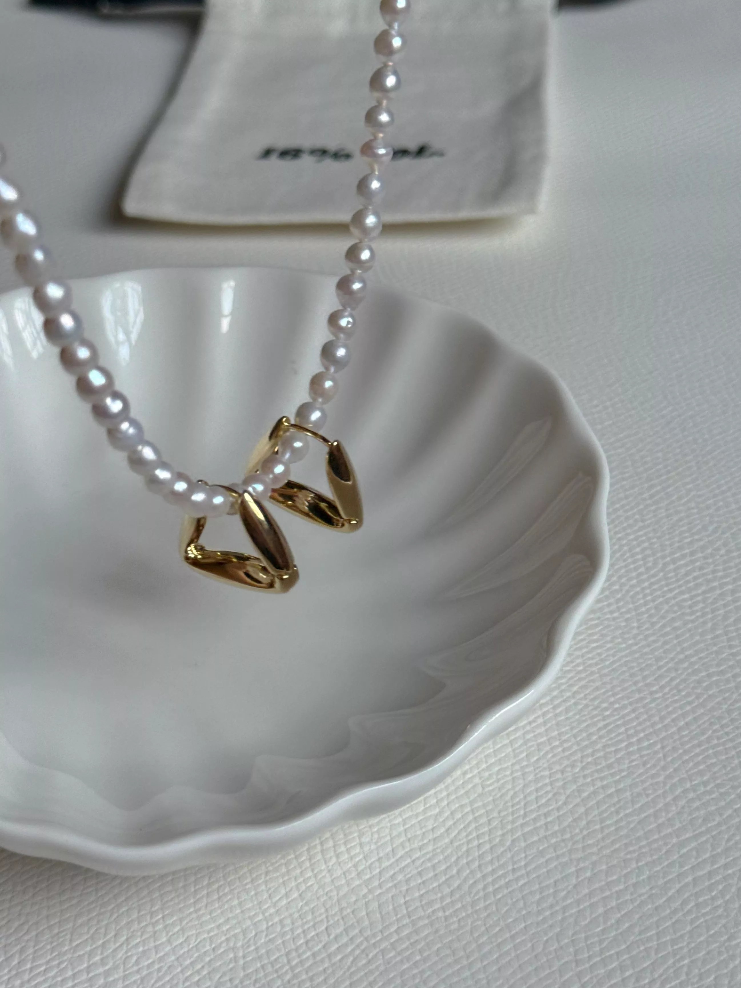 界限・幾何鈦鋼耳環-金