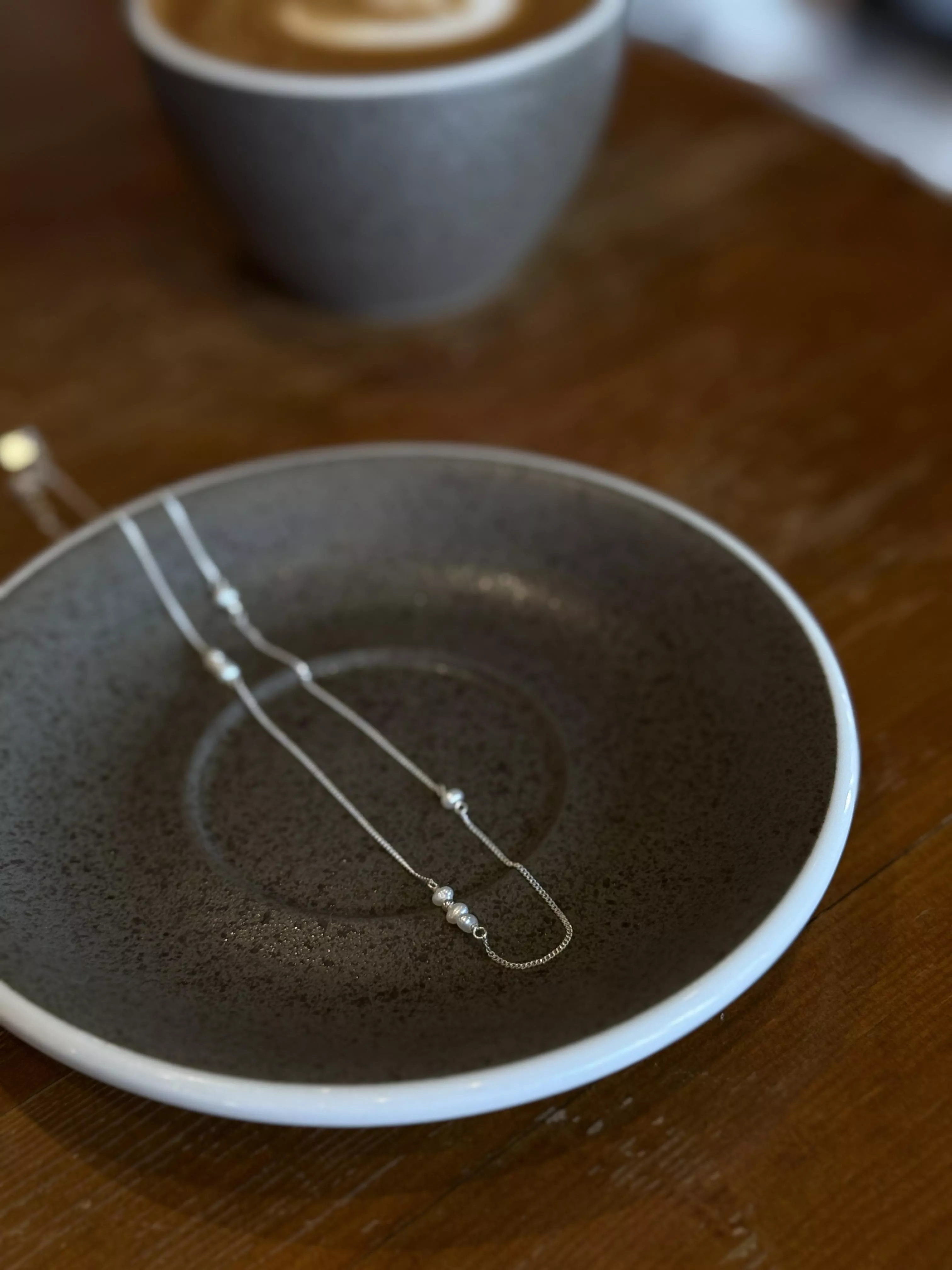 留白計畫・淡水珍珠純銀細鍊