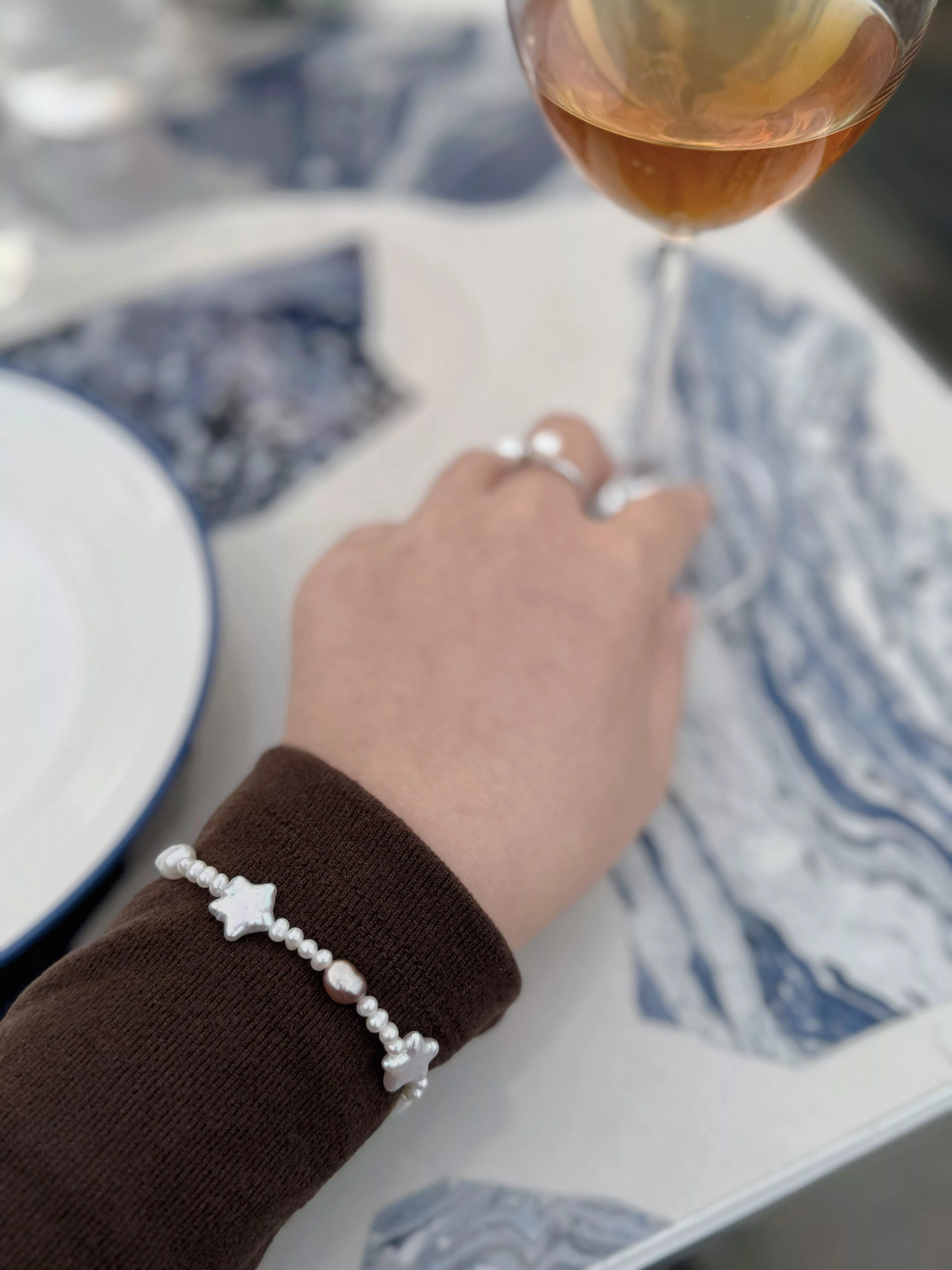 ｜星辰祝福｜星星珍珠手鍊