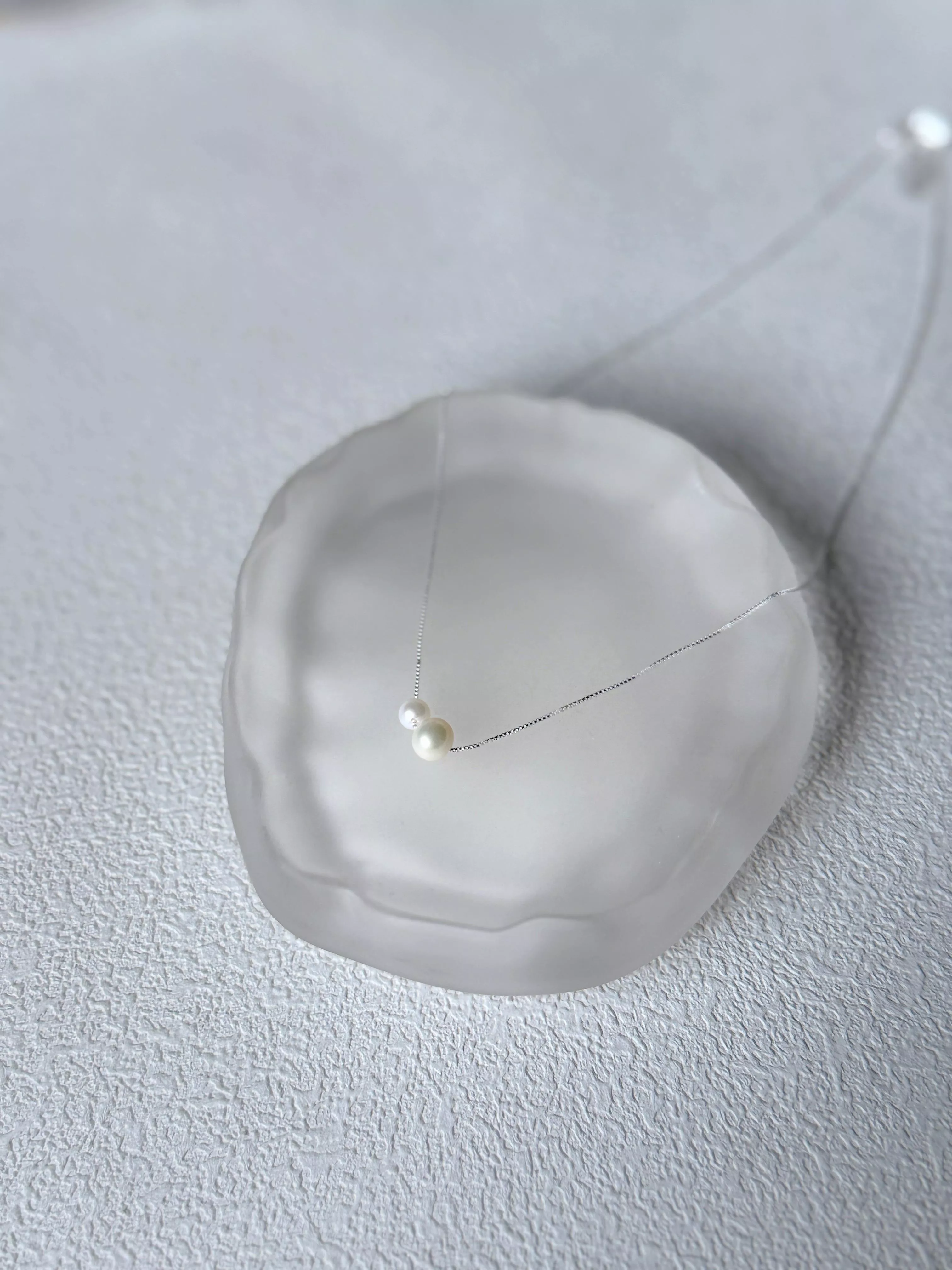 ｜微醺重奏｜雙生珍珠純銀項鍊