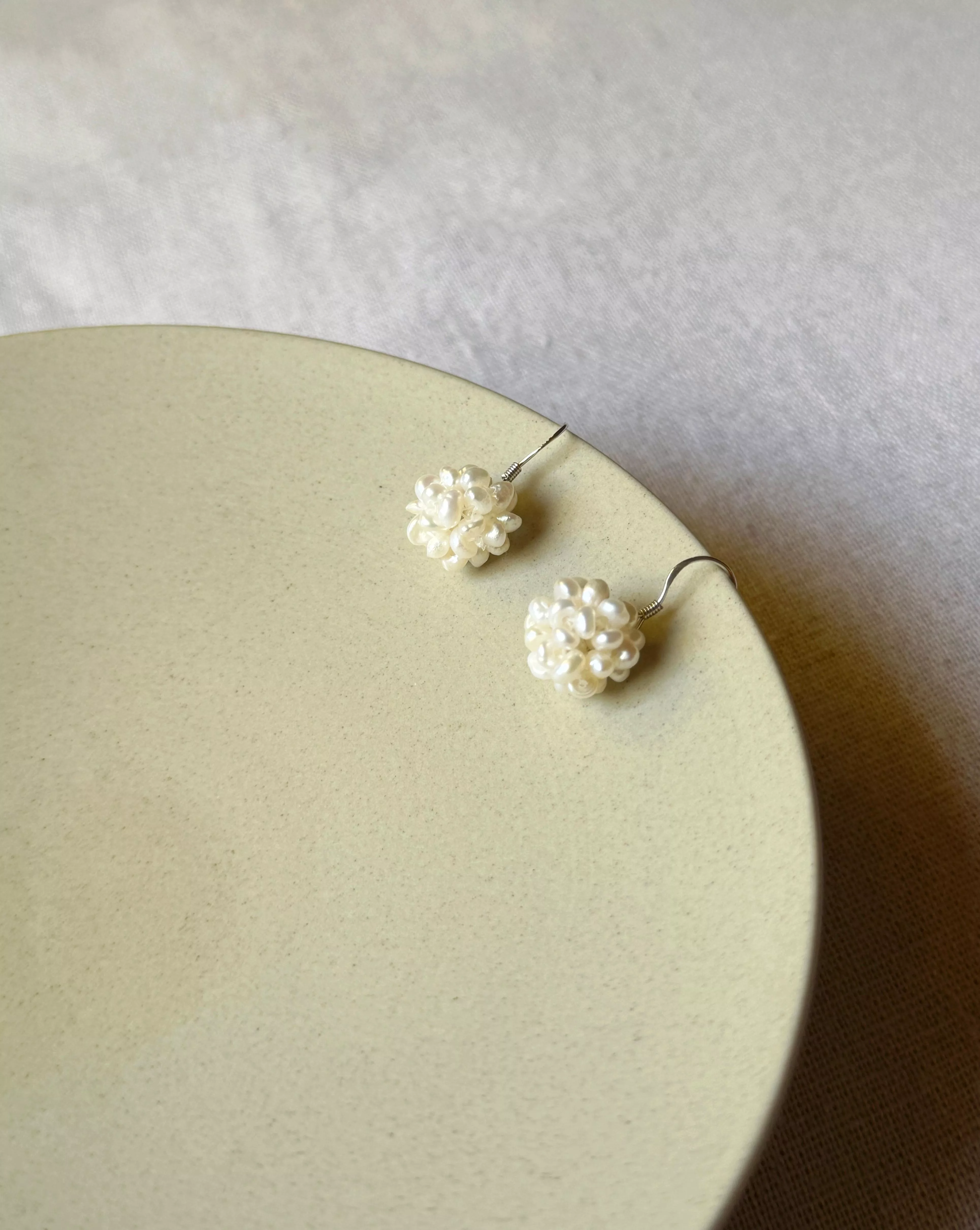 ｜凝珠｜珍珠耳環