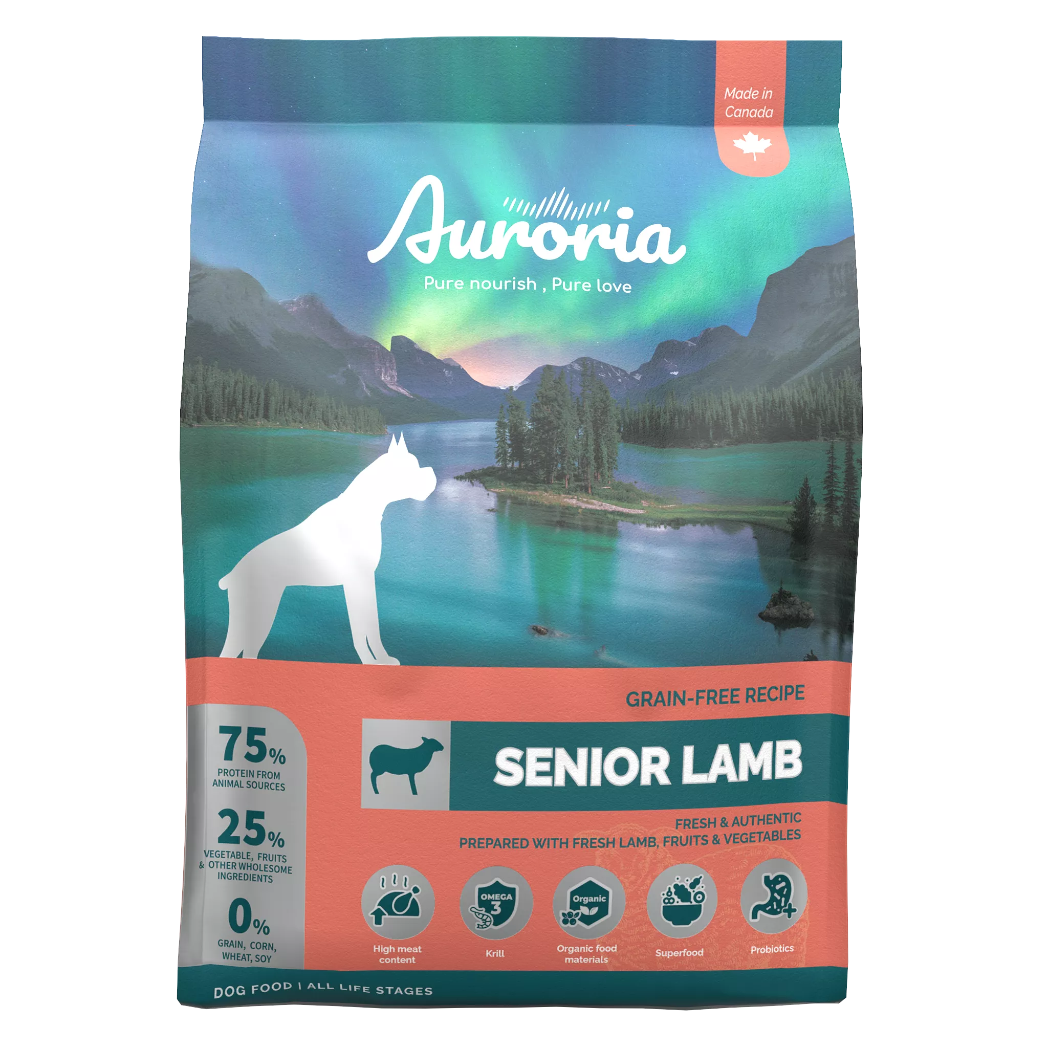 【AURORIA極光】全齡犬 無穀天然糧－羊肉(低脂)｜三種規格(1磅/5磅/15磅)