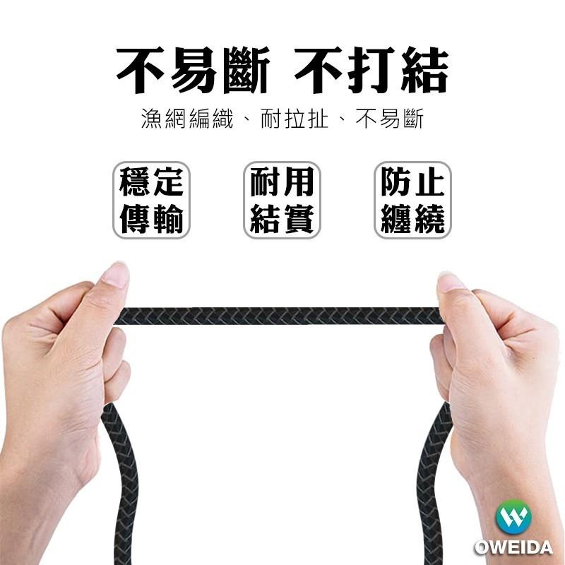 【Oweida】(一年保固-極速充電組) 67W氮化鎵充電頭+100W C TO C 150CM編織漁網快充線