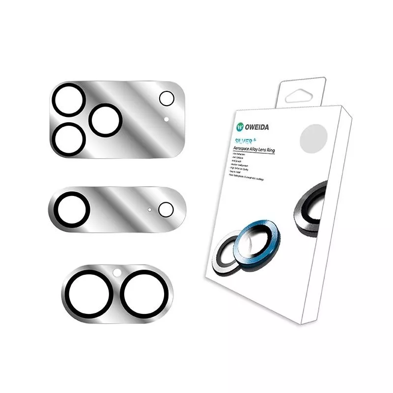 【Oweida】 iPhone 17系列 一片式鏡頭貼-透明黑圈 鏡頭保護貼