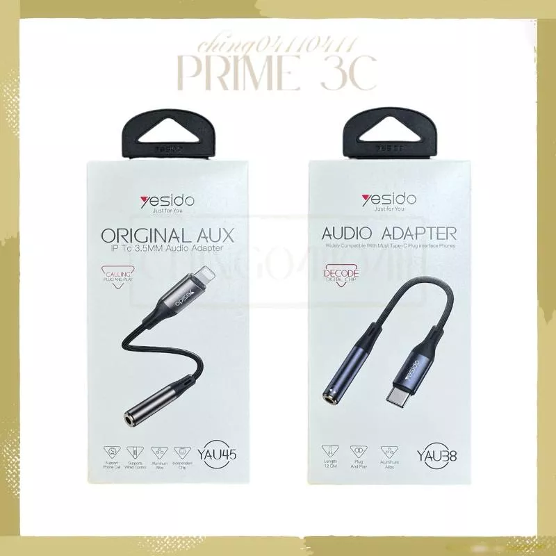 【yesido】3.5mm音源轉接線 Type-C / Lightning 手機轉接線 耳機轉接線 編織轉接線 轉換線