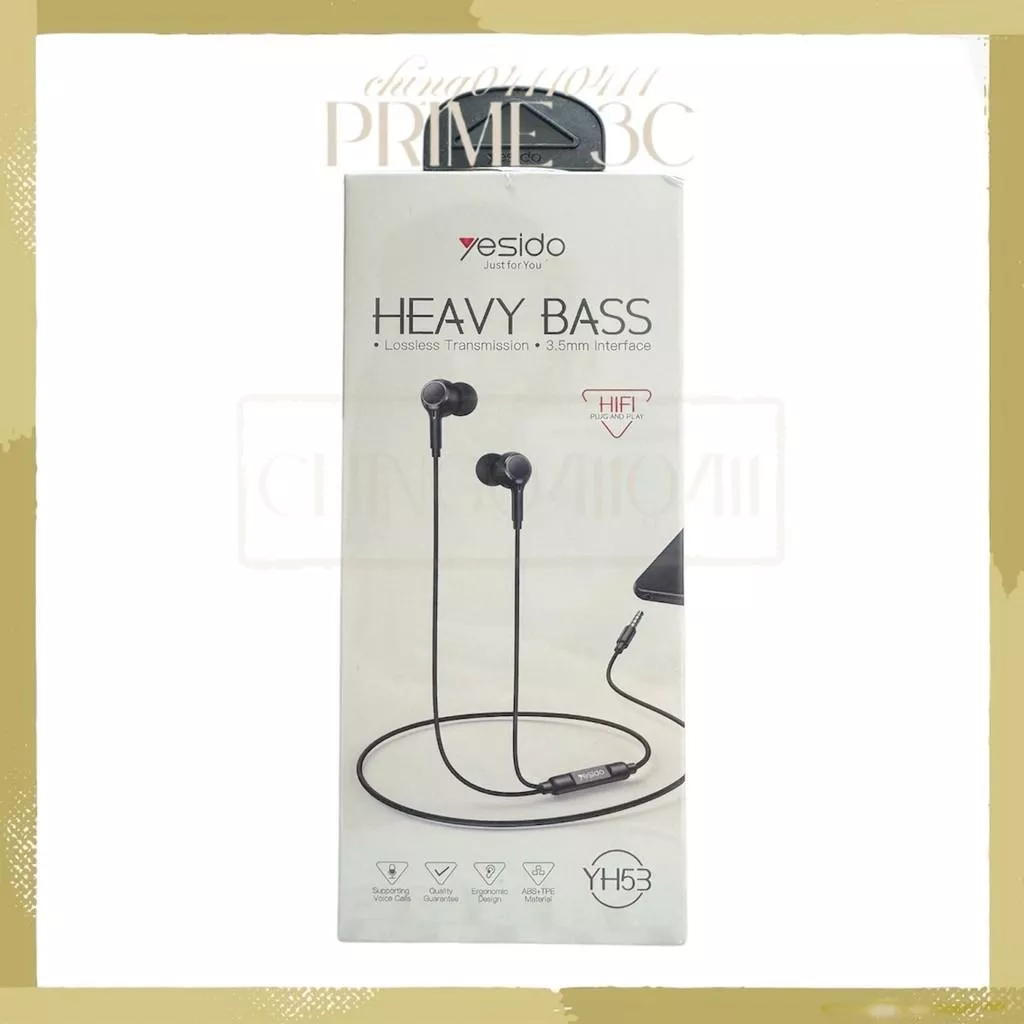 【yesido】三鍵線控高清通話設計入耳式3.5mm介面 有線耳機 入耳式耳機 YH53