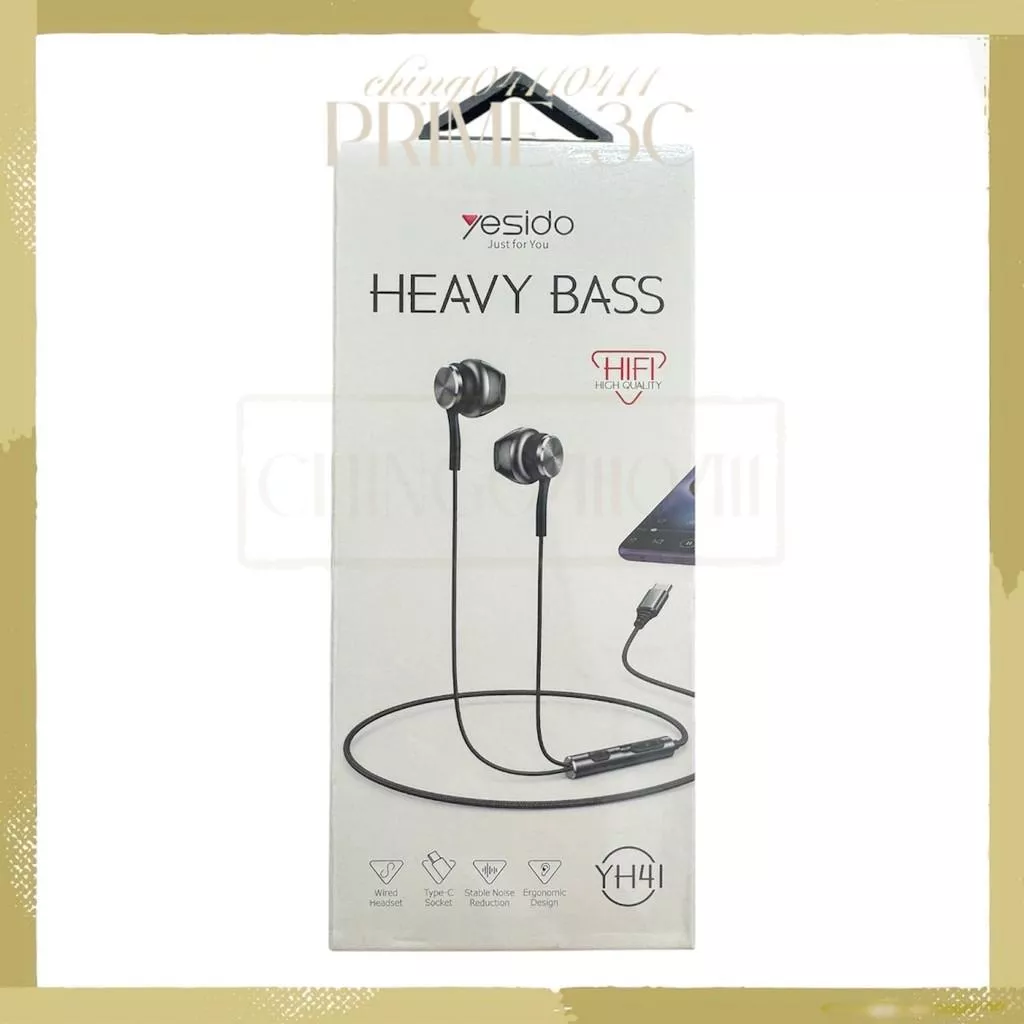 【yesido】 Type-C 鋁合金入耳式有線耳機 Type-C耳機 YH41