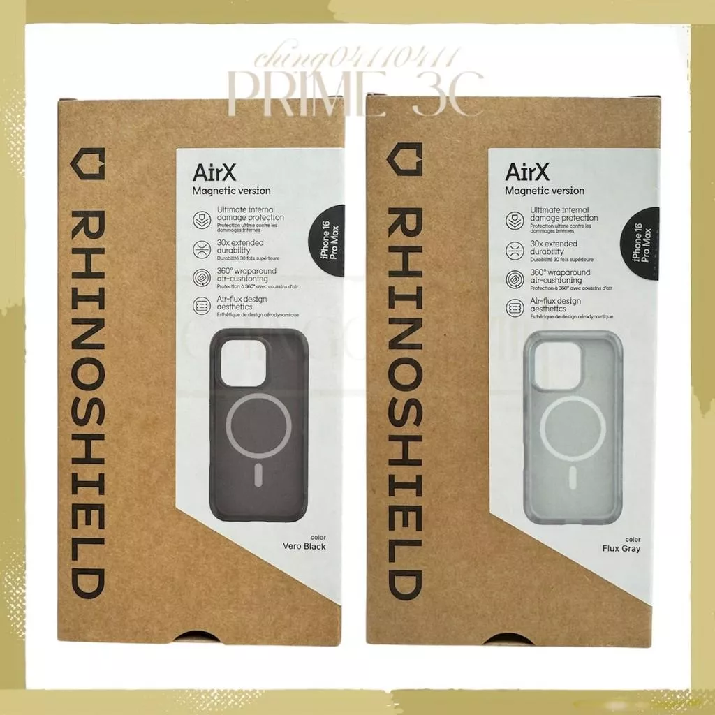 【RHINOSHIELD犀牛盾】AirX極致氣墊緩衝手機殼(MagSafe)iPhone15-17 17 17Pro