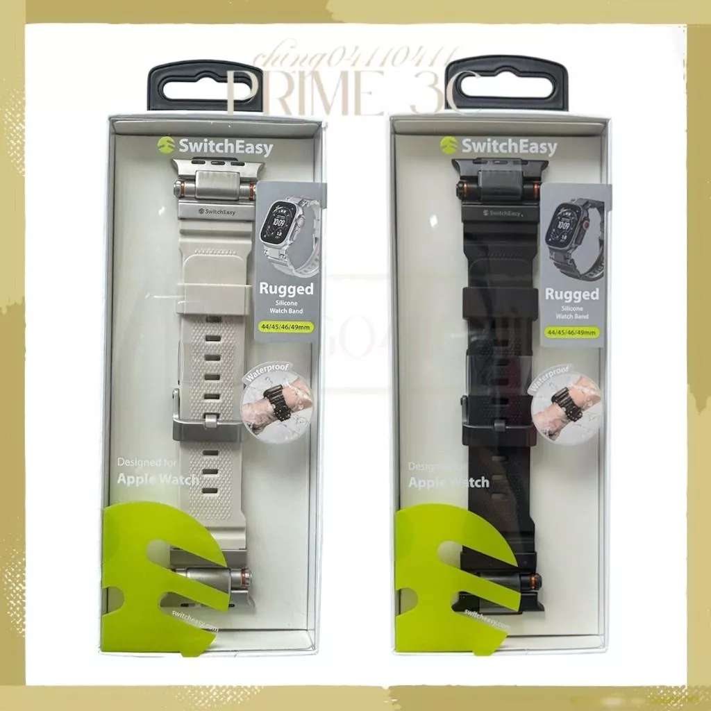 【SwitchEasy】Rugged矽膠防水錶帶 44/45/46/49適用 44mm/45mm/46mm/49mm錶帶