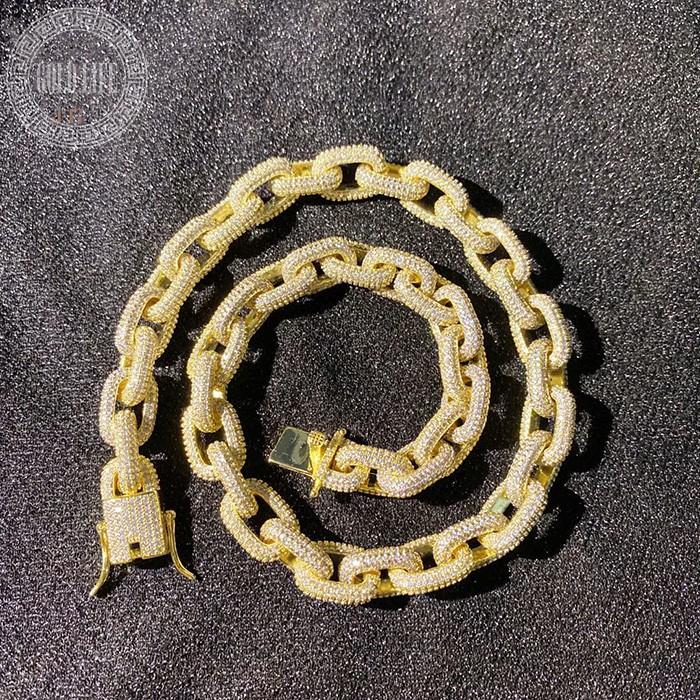 10mm密釘鑲鎖鍊項鍊/手鍊