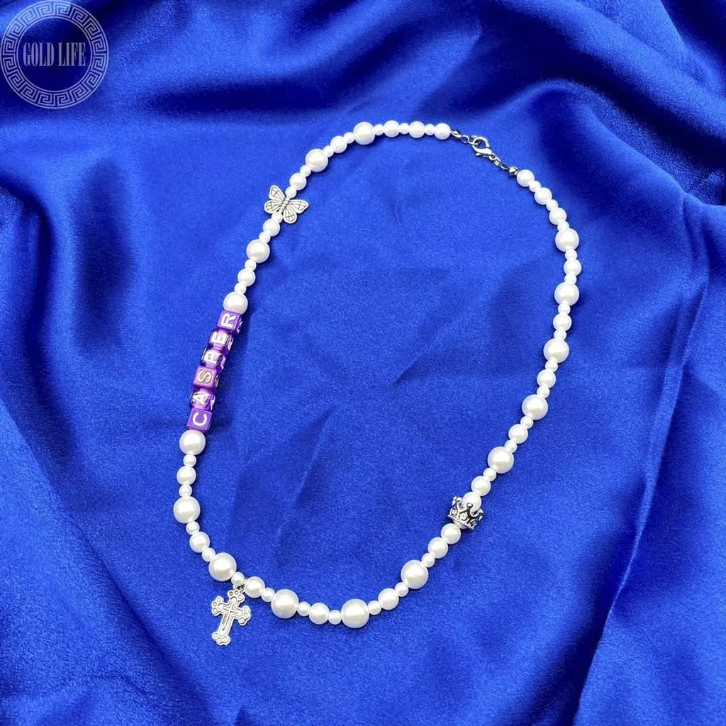 NO NAME 客製蝴蝶十字架項鍊