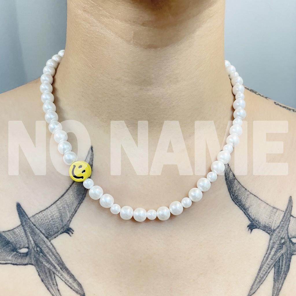 NO NAME 經典款笑臉珍珠項鍊