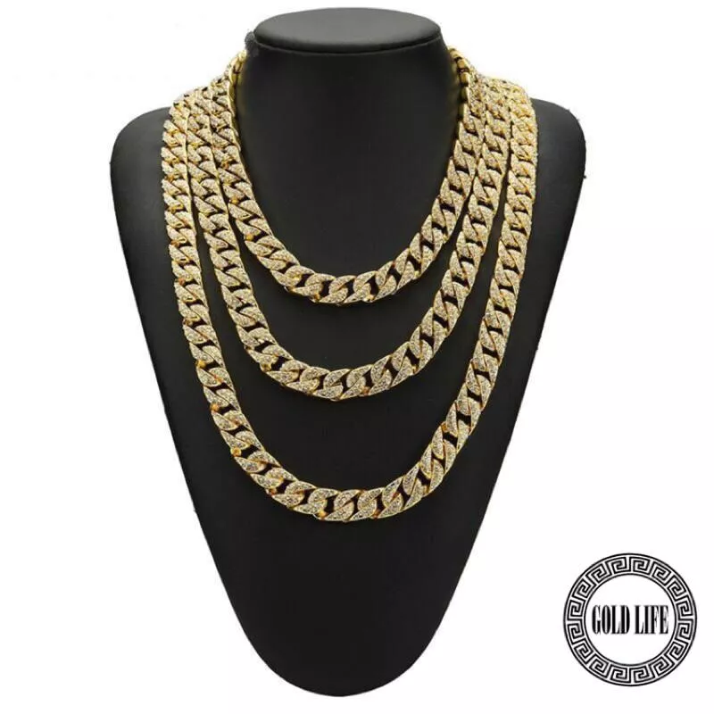 經典款金色鑽石古巴項鍊