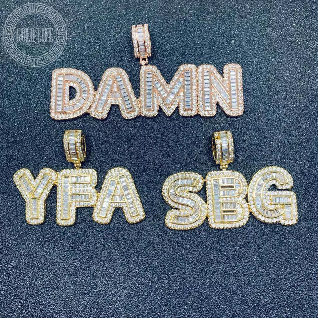 客製化 Baguette 法棍式切工泡泡字體