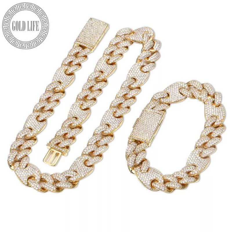 20mm密釘鑲古巴項鍊混 G LINK