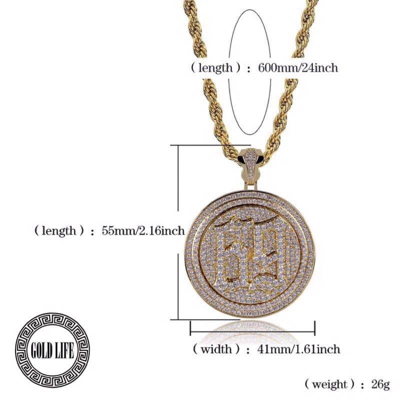 6ix9ine 旋轉鑽石金牌 (可旋轉)