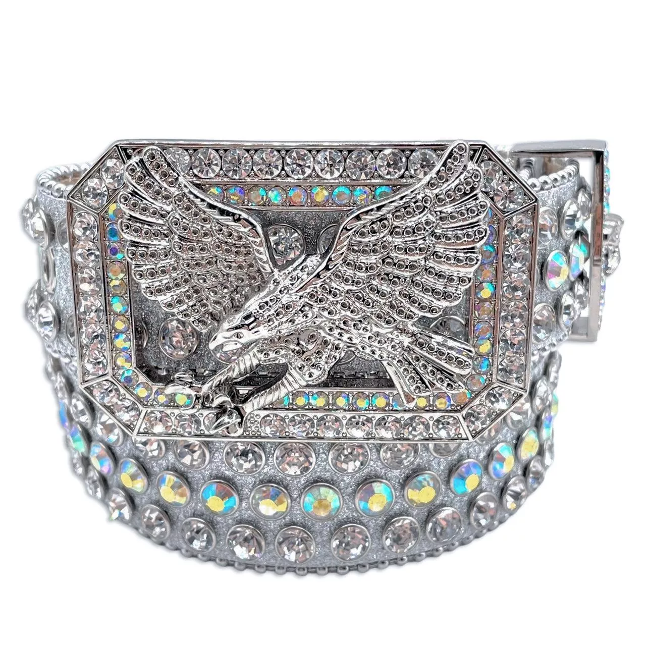 老鷹頭水鑽皮帶