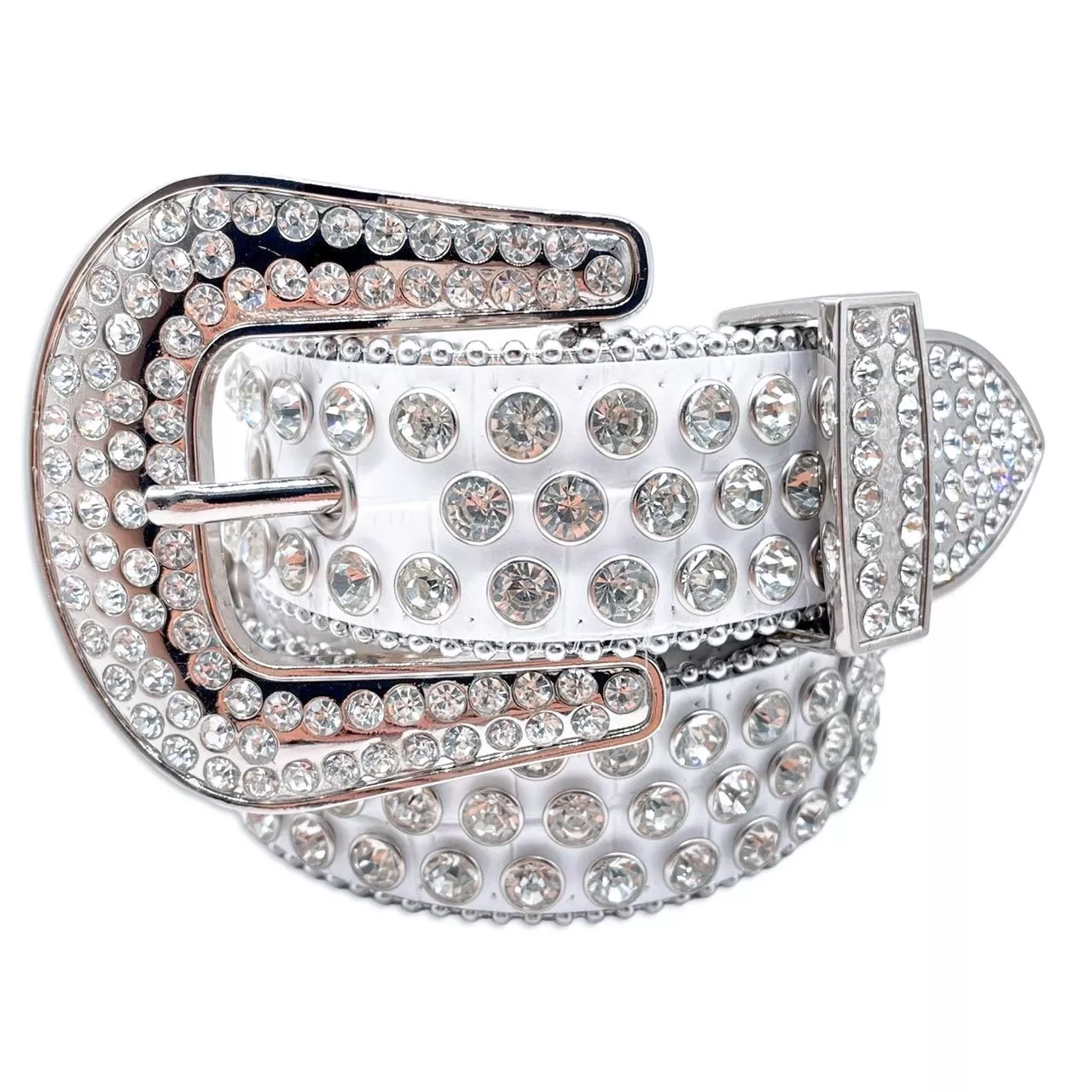 全白水鑽皮帶