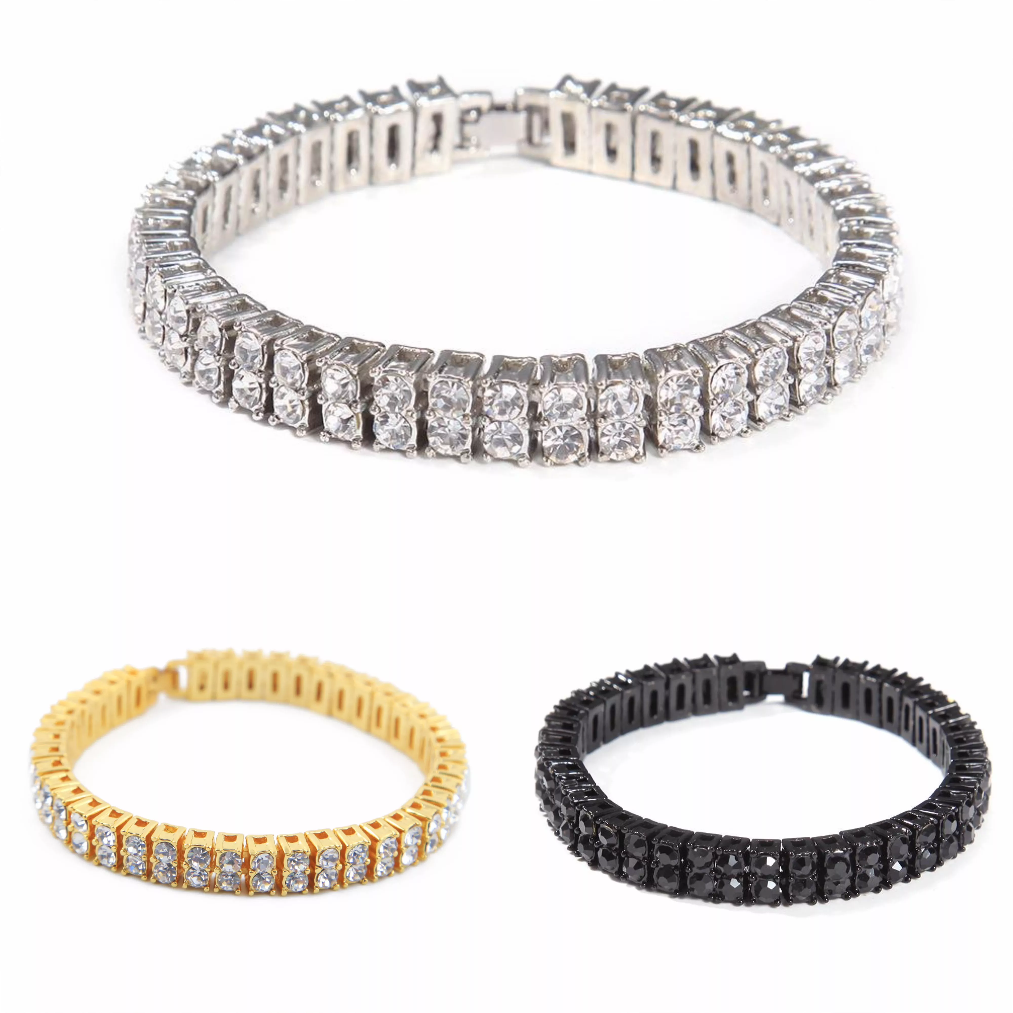 雙排鑽石網球手鍊