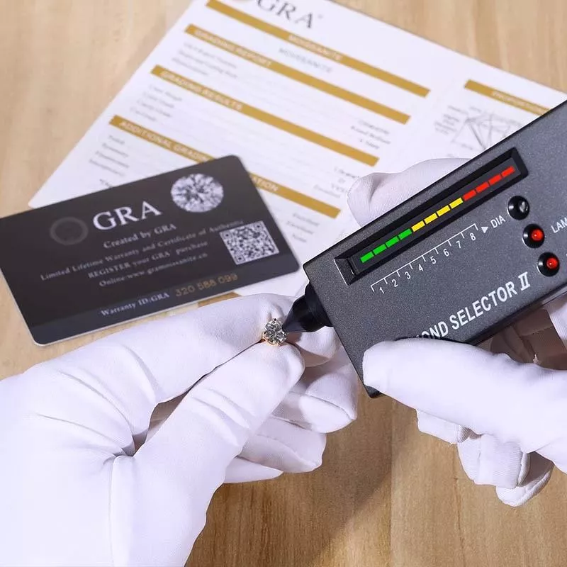 S925純銀GRA莫桑鑽耳環