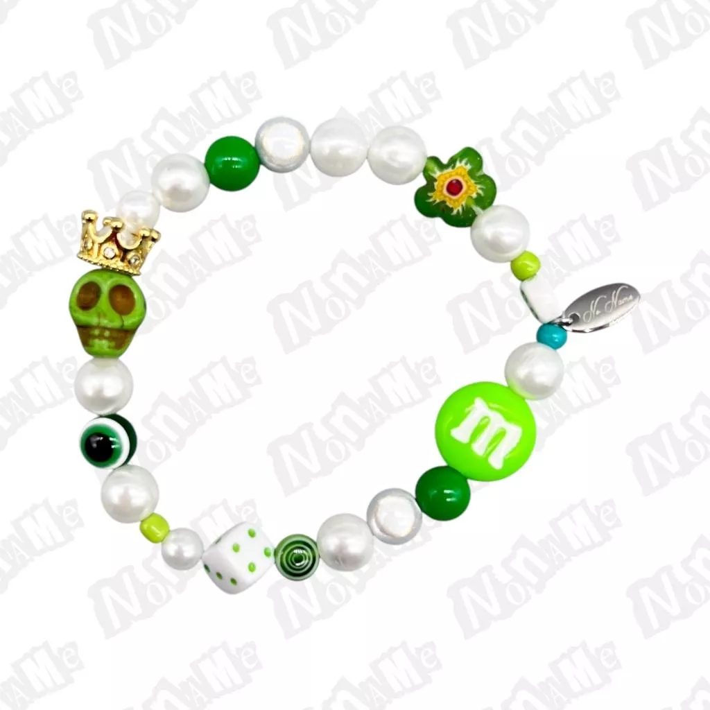 noname 王冠綠骷髏 巧克力 骰子 珍珠手練