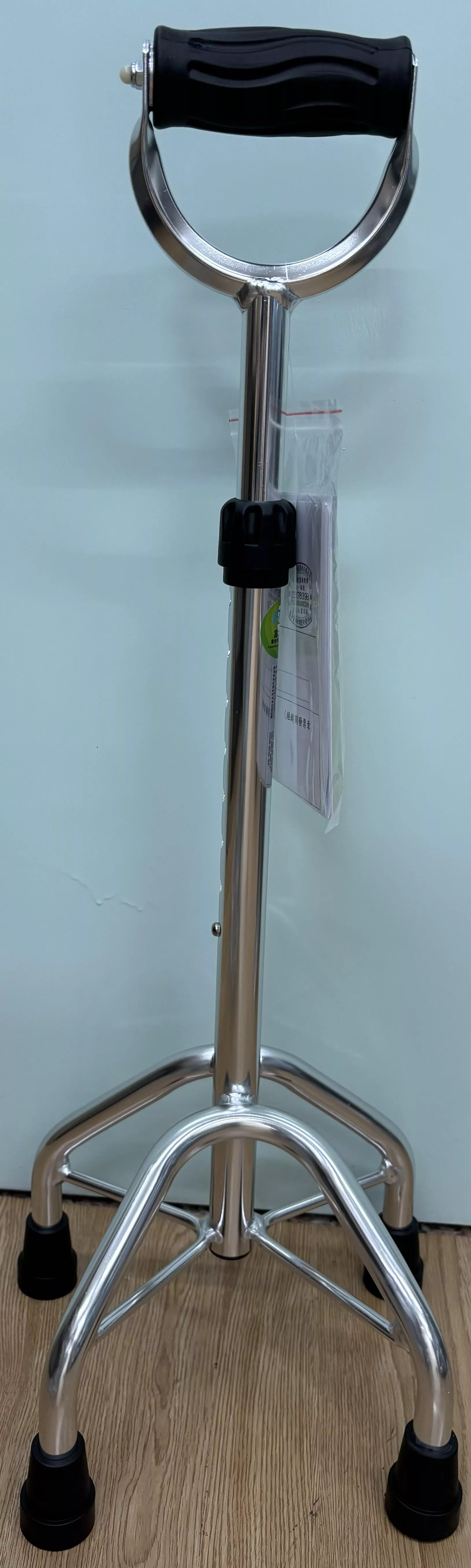 富士康 醫療用手杖(未滅菌) FZK-2057 鋁中K-U把 四腳 白鐵