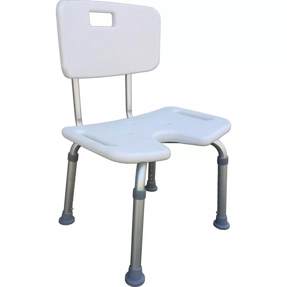 9060鋁製凹有背洗澡椅