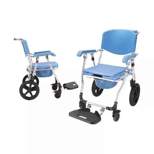 KD669 鋁製附輪收合便盆椅