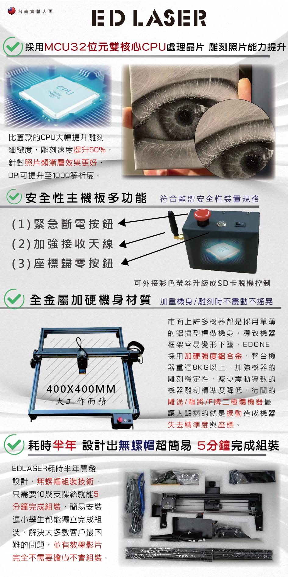 EDLASER 羿迪雷射雕刻機 【EDONE雷射雕刻機】