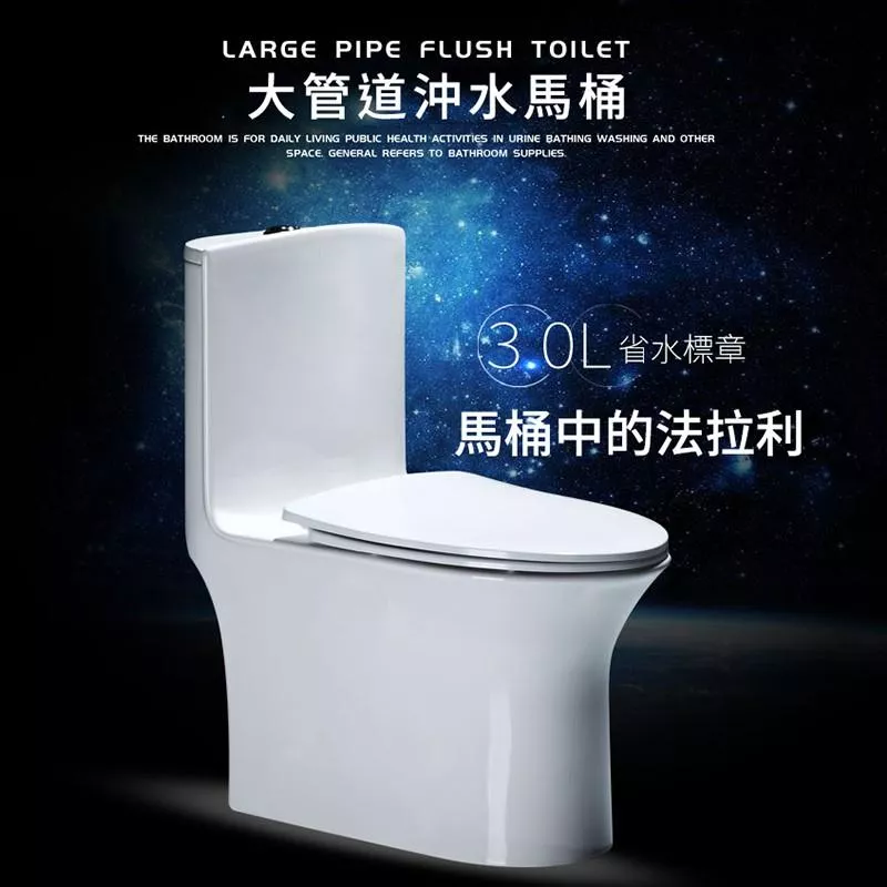 單體馬桶-水龍卷