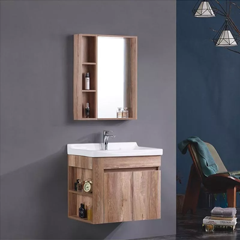 浴櫃 木紋 側邊櫃 71cm