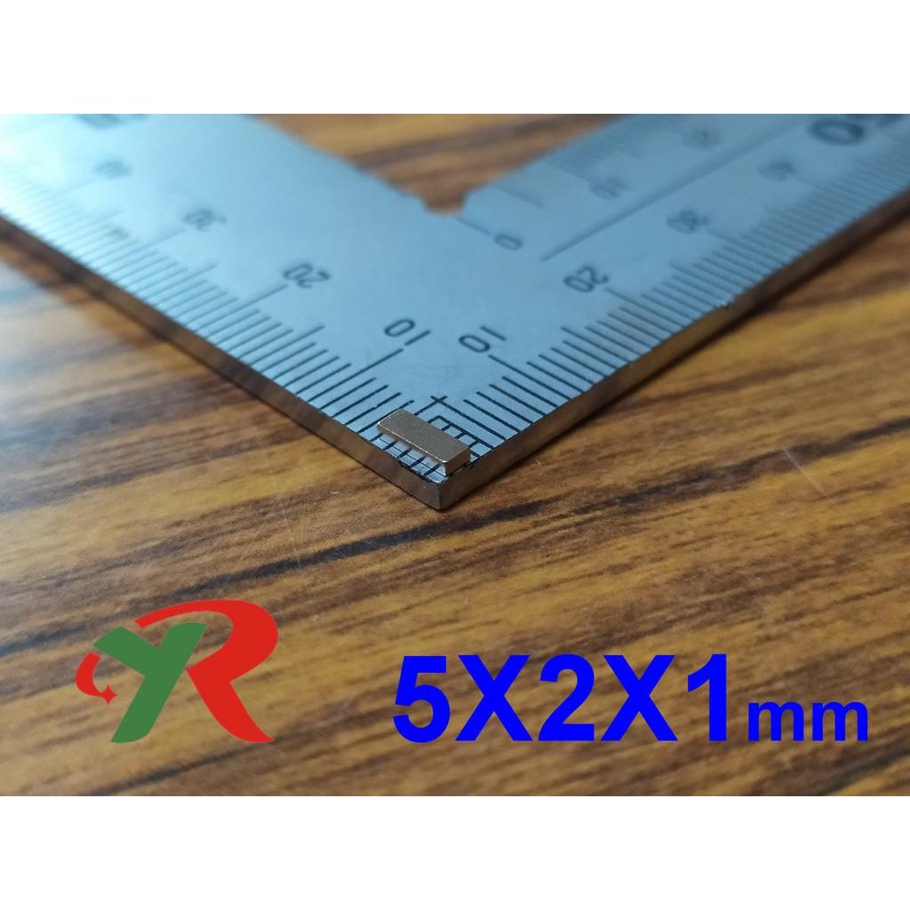 高精度強磁力 工業等級 5X2X1 釹鐵硼強力磁鐵