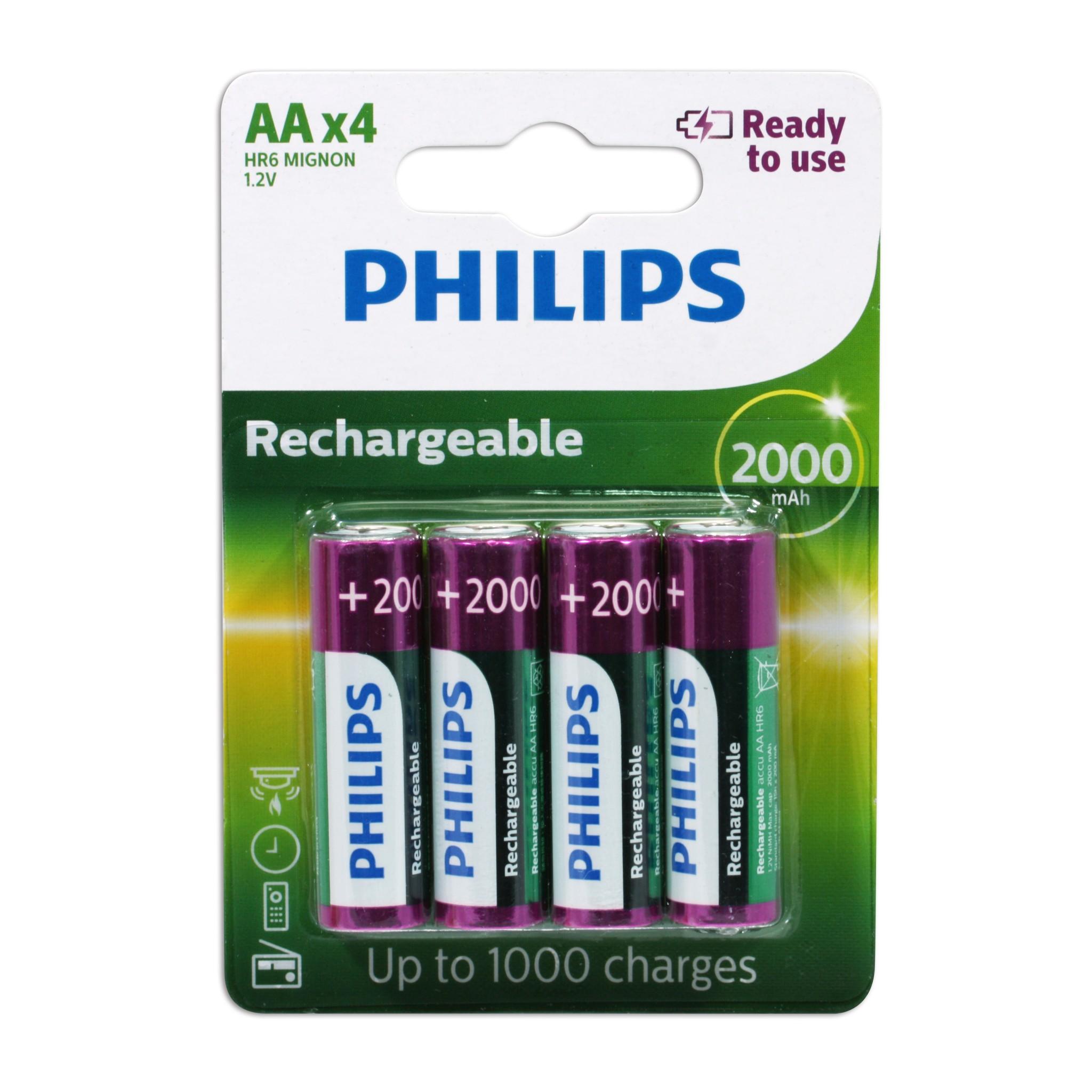 PHILIPS 飛利浦 4槽電池充電器 台灣公司貨