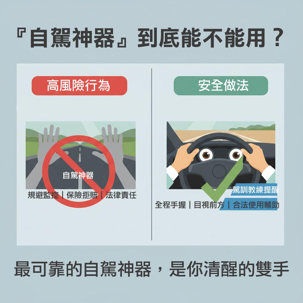 「自駕神器」到底能不能用？律師與駕訓教練這樣說