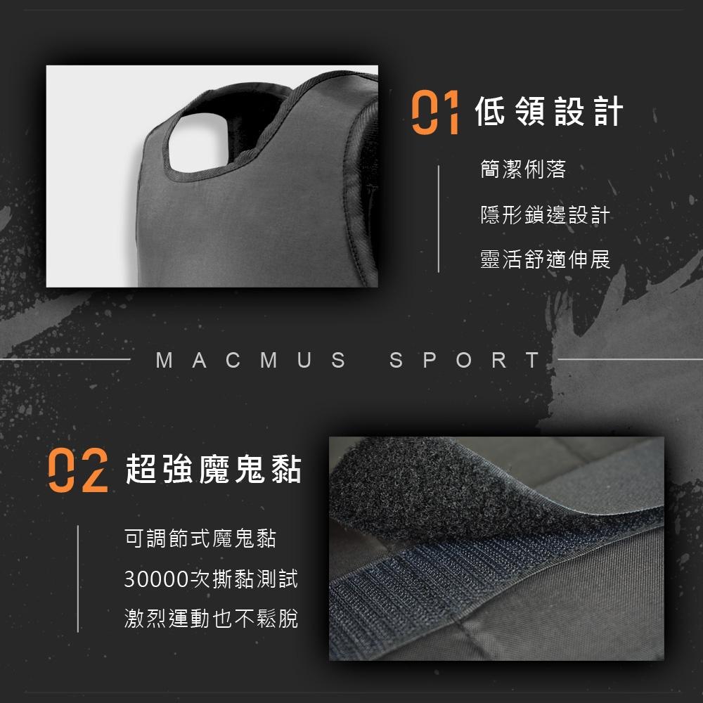 【MACMUS】1-35公斤 可調整負重背心｜附贈13小包鐵沙｜內含13小格 / 前5後8｜核心運動、重量訓練、運動健身