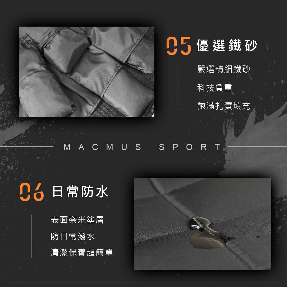 【MACMUS】1-35公斤 可調整負重背心｜附贈13小包鐵沙｜內含13小格 / 前5後8｜核心運動、重量訓練、運動健身