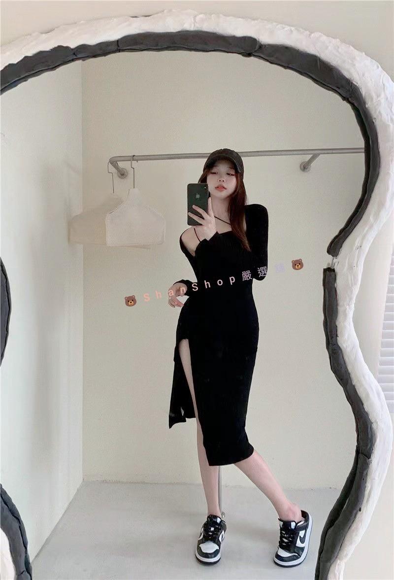 🎀性感氣質吊帶中長包臀裙S~3XL