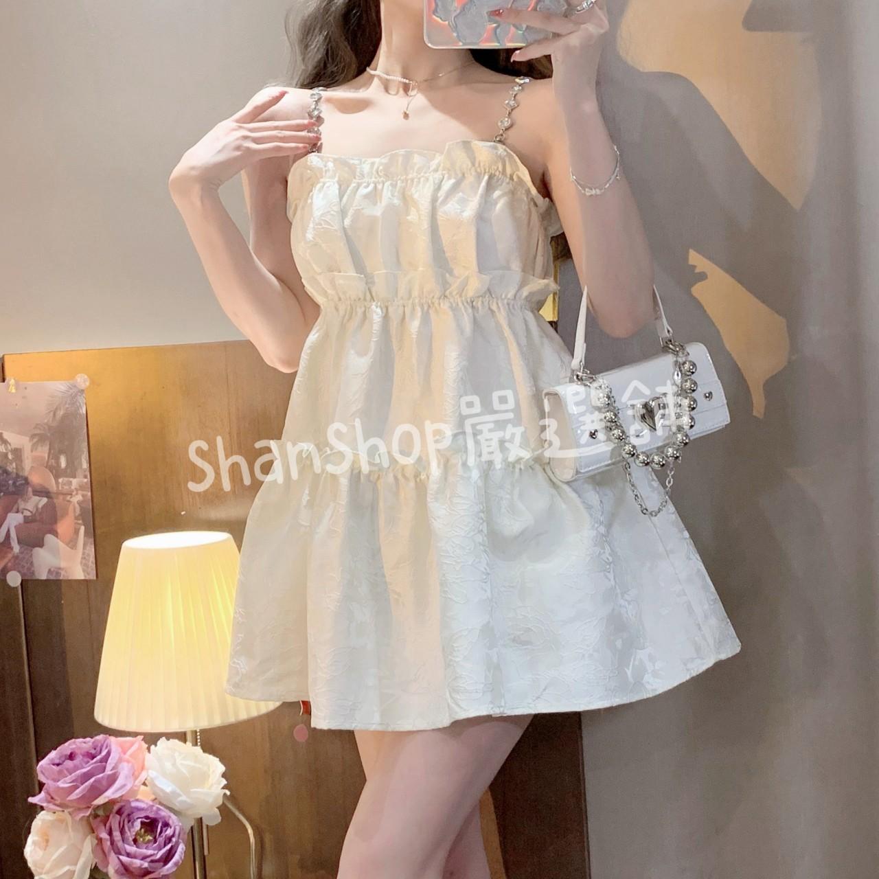 🎀清新甜美鍊條吊帶蓬蓬裙S~XXL