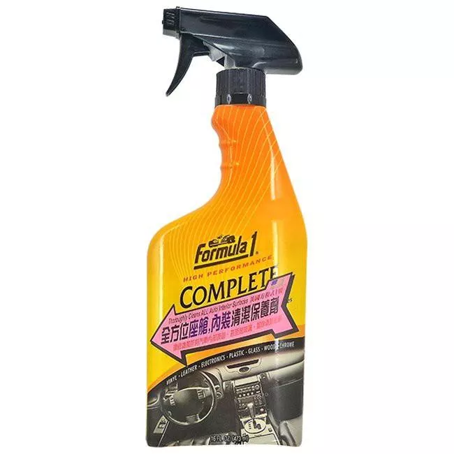 【美國Formula1】全方位座艙內裝清潔保養劑 內裝噴蠟 皮革乳 塑料還原劑 內裝保養 萬用清洗