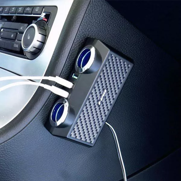 【G-SPEED】碳纖紋一轉二擴充器 三USB 一分二擴充器 點菸器擴充器 擴充插座 碳纖維