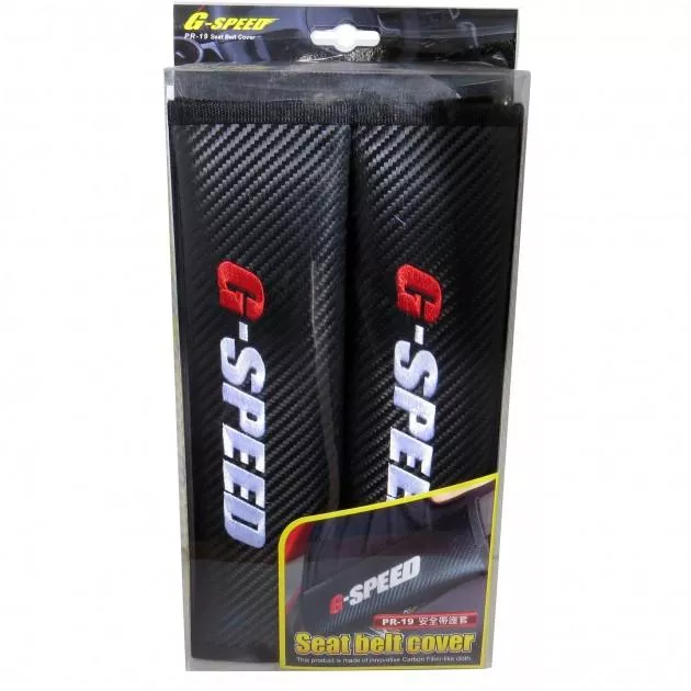 【G-SPEED】『對裝台灣製』碳纖紋安全帶護套 碳纖維安全帶套 安全帶保護套 車用安全帶 安全帶護肩套