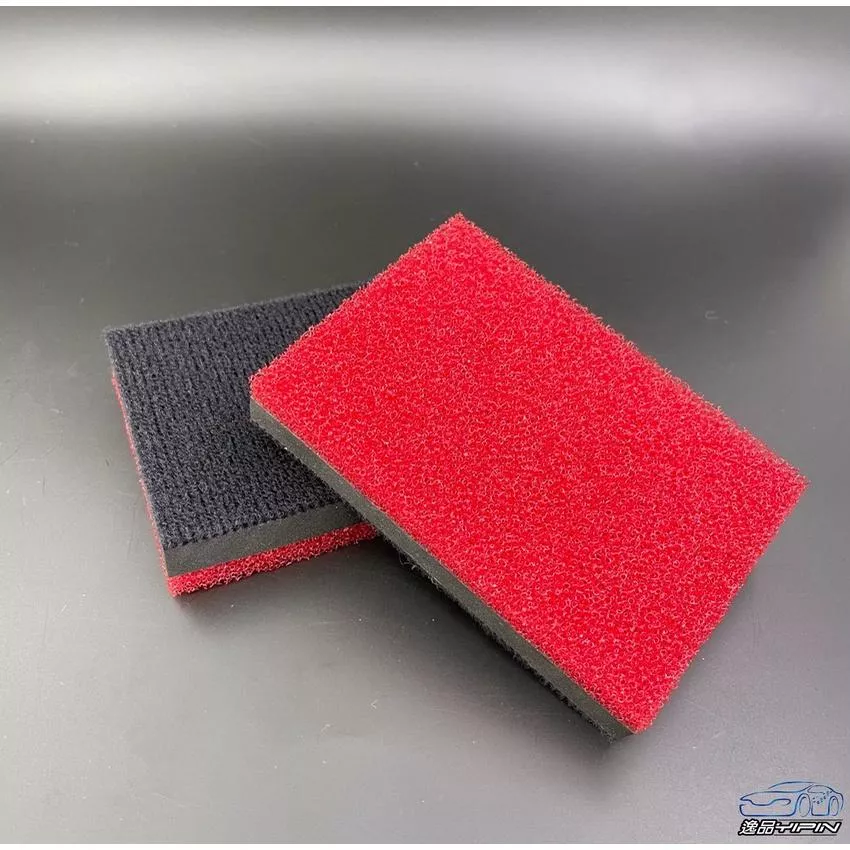 【逸品汽車百貨】方形玻璃除油盤 背面魔鬼氈 玻璃除油膜 除油膜海綿 氣動除油盤 除油棉 玻璃拋光盤 玻璃清潔