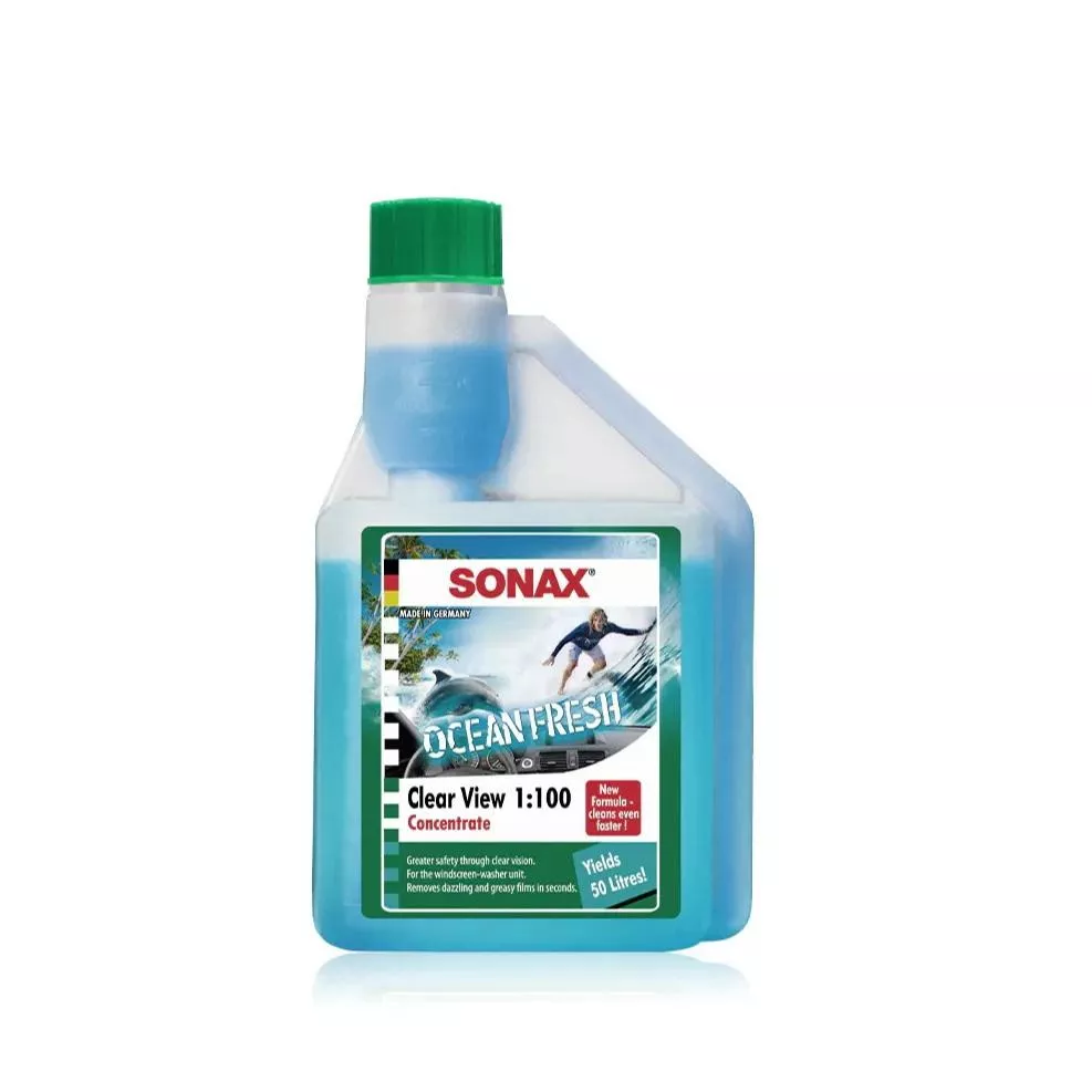 【德國SONAX】100倍 超濃縮雨刷精 500ml 雨刷除油膜 雨刷水 玻璃清潔劑 專利量杯設計
