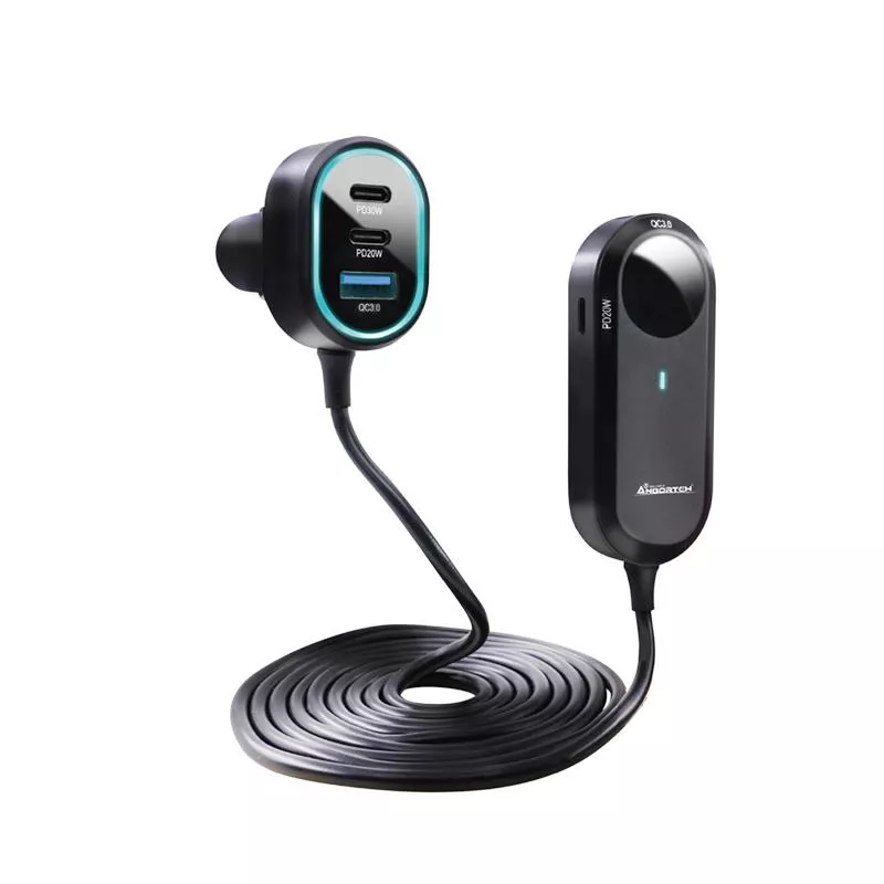 【安伯特ANBORTEH】酷電大師 後座延長快充座4孔PD+2孔QC3.0 後座充電器