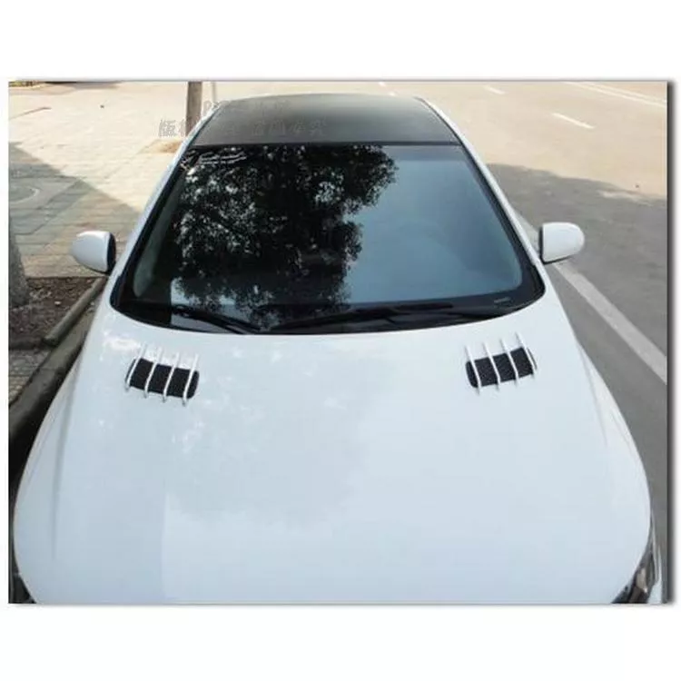 【逸品汽車百貨】鯊魚鰓出風口 裝飾引擎蓋風口 偽裝進氣孔 通風孔裝飾貼 一對入 E46 E90 E39 E36