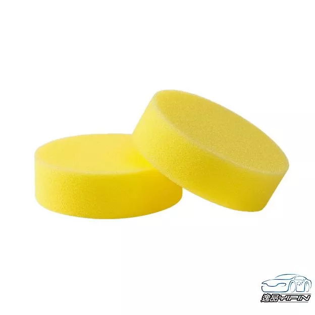 【逸品汽車百貨】高品質打蠟海綿 小圓海綿 上蠟海綿 拋光海綿 皮革海綿 洗碗海綿