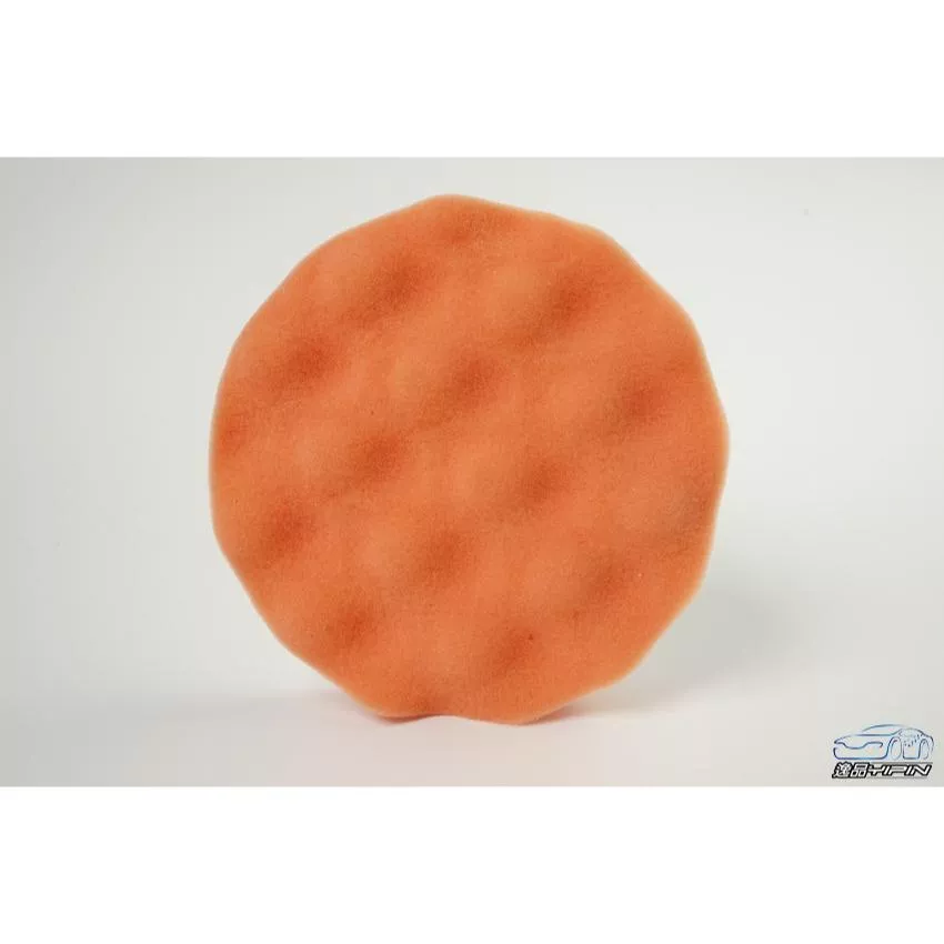 【逸品汽車百貨】6吋波浪型黏扣海綿 氣動上蠟綿 氣動打蠟棉 黏扣盤海綿 拋光海綿 魔鬼氈上蠟海綿 小烏龜海綿 氣動綿