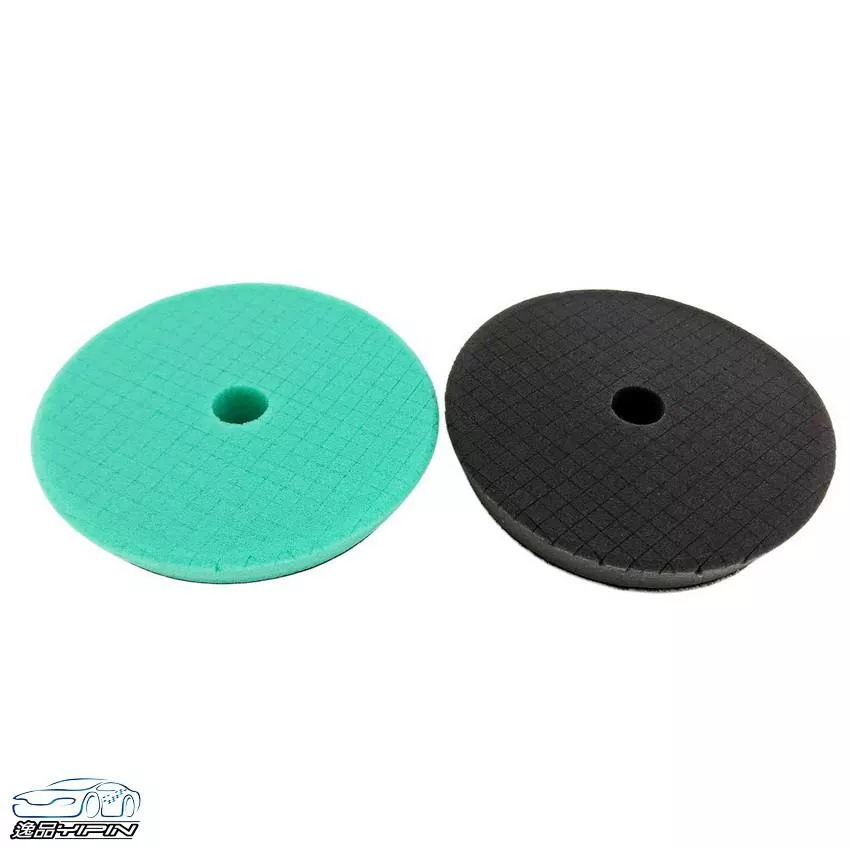 【逸品汽車百貨】《斜邊十字紋》6吋氣動海綿 氣動上蠟綿 氣動打蠟棉 黏扣盤海綿 拋光海綿 上蠟海綿 小烏龜海綿 氣動綿