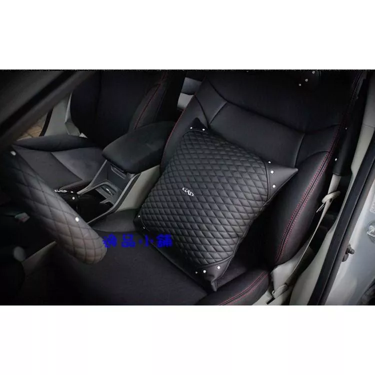 【逸品汽車百貨】車用 加厚 DAD式樣 鑲鑽 抱枕 腰靠墊 靠枕 單入裝 質量好